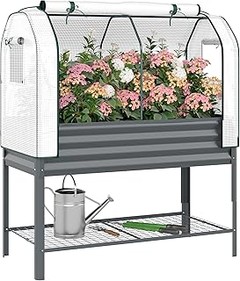 Mesas de cultivo elevadas para terraza para principiantes