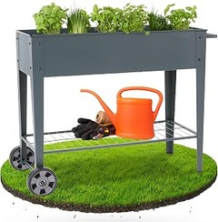 Guía para instalar y mantener una mesa de cultivo elevada con ruedas