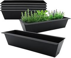 Jardineras profundas para huerto en balcón para ventanas