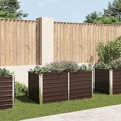 Mesas de cultivo elevadas para terraza de acero galvanizado
