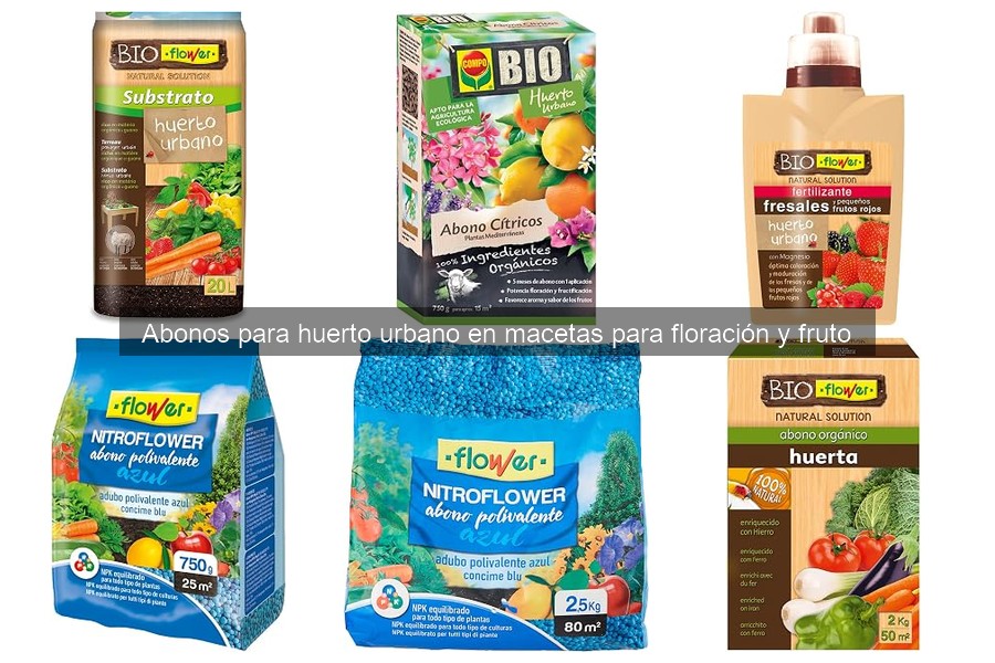 Cómo aplicar abonos para estimular floración en huertos urbanos