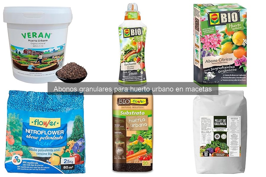 Cómo elegir el abono granular ideal para tu huerto urbano
