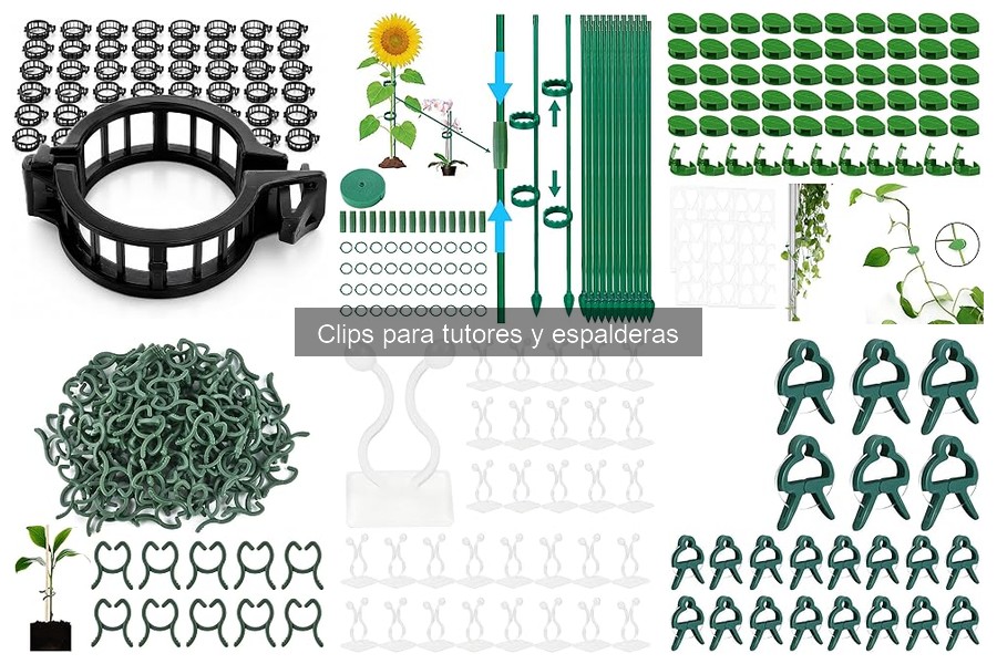 Cómo Instalar Clips para Tutores y Espalderas Correctamente