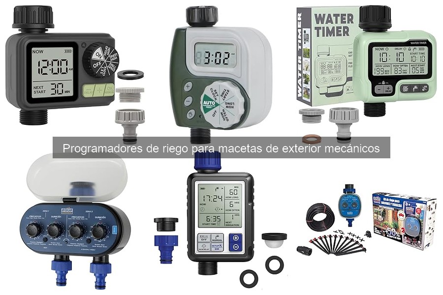 Cómo instalar un programador de riego mecánico en macetas