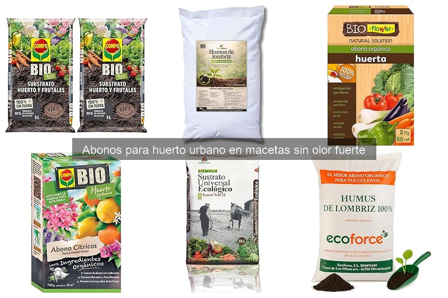 Comparativa de Abonos Sin Olor para Huerto Urbano