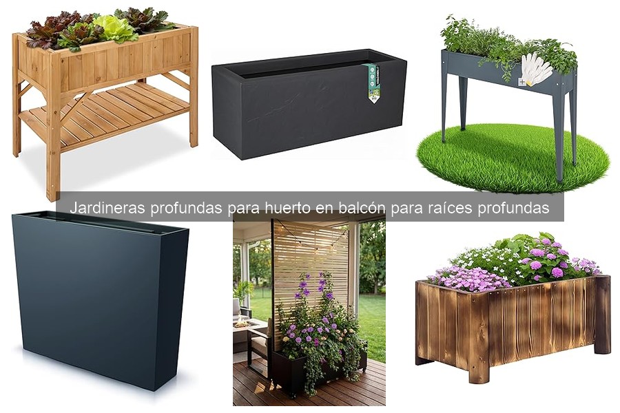 Comparativa de jardineras profundas para huertos en balcón