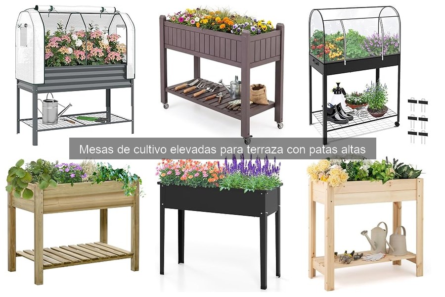 Comparativa de las Mejores Mesas de Cultivo Elevadas para Terraza
