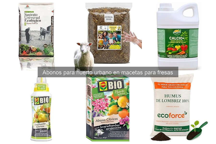Comparativa de los Mejores Abonos para Fresas en Macetas