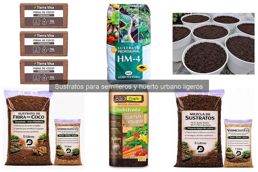 Comparativa de los Mejores Sustratos para Huertos Urbanos Ligeros