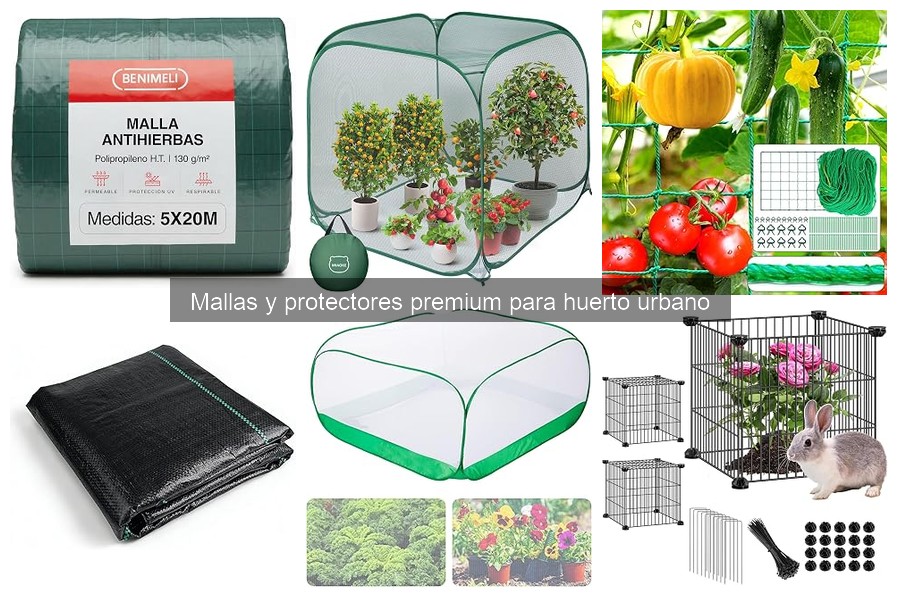 Comparativa de Mallas y Protectores para Huertos Urbanos
