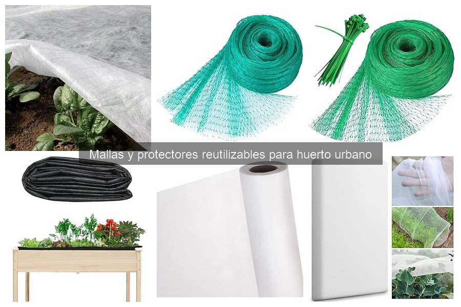 Comparativa de Mallas y Protectores Reutilizables para Huerto
