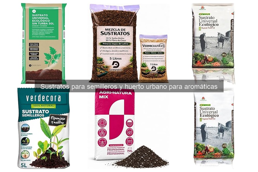 Comparativa de Sustratos para Huerto Urbano de Aromáticas