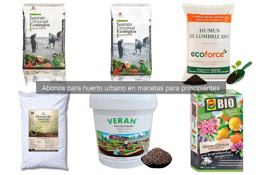 Errores comunes al usar abonos en huerto urbano en macetas