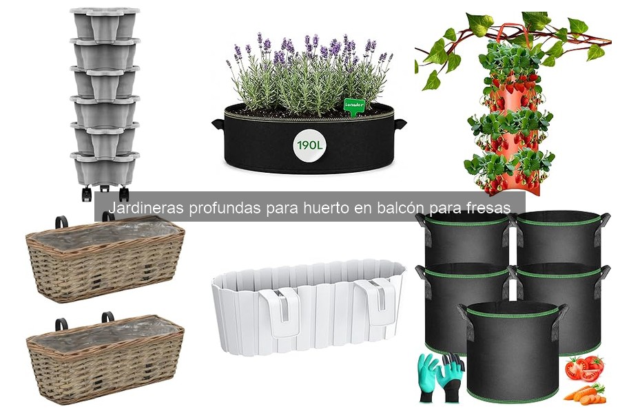 Guía de compra de jardineras profundas para fresas en balcón