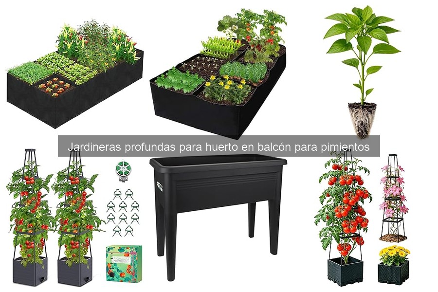 Guía de uso y mantenimiento de jardineras profundas para pimientos