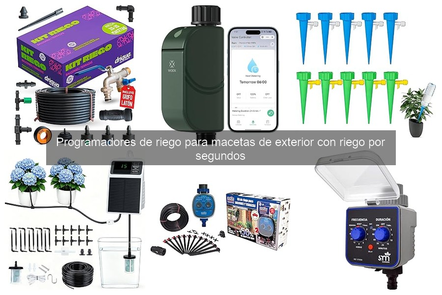 Guía para elegir programadores de riego para macetas de exterior