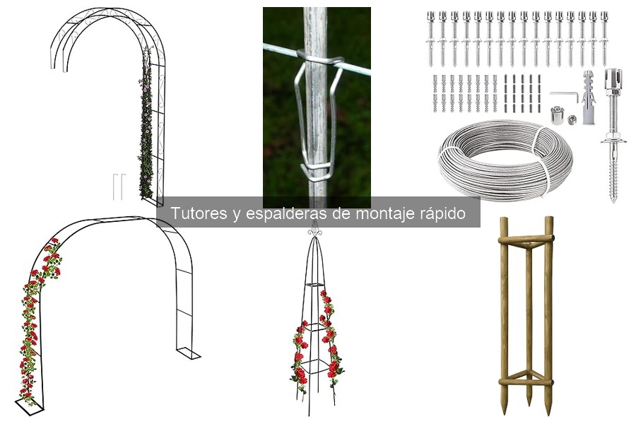 Guía para instalar tutores y espalderas de montaje rápido