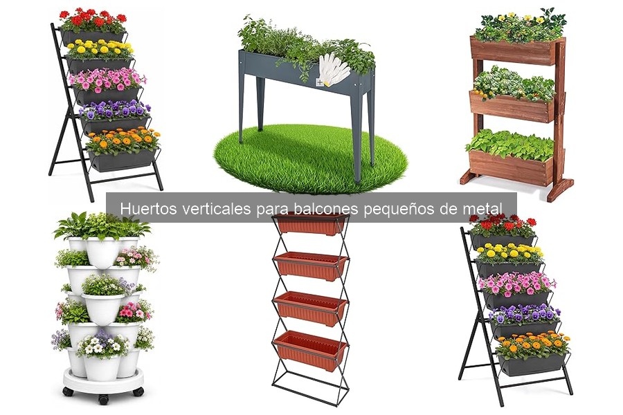 Huertos verticales de metal: beneficios para balcones pequeños