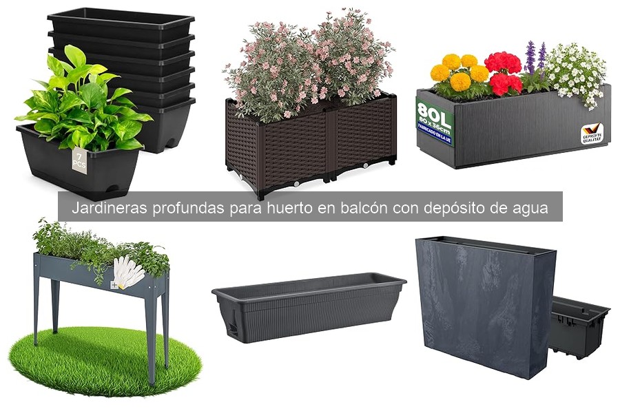 Jardineras profundas con depósito de agua: características y ventajas