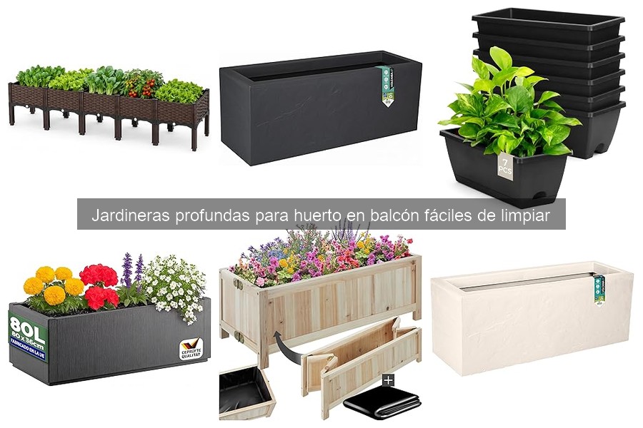 Jardineras profundas para huerto en balcón: ¿Qué son y características?