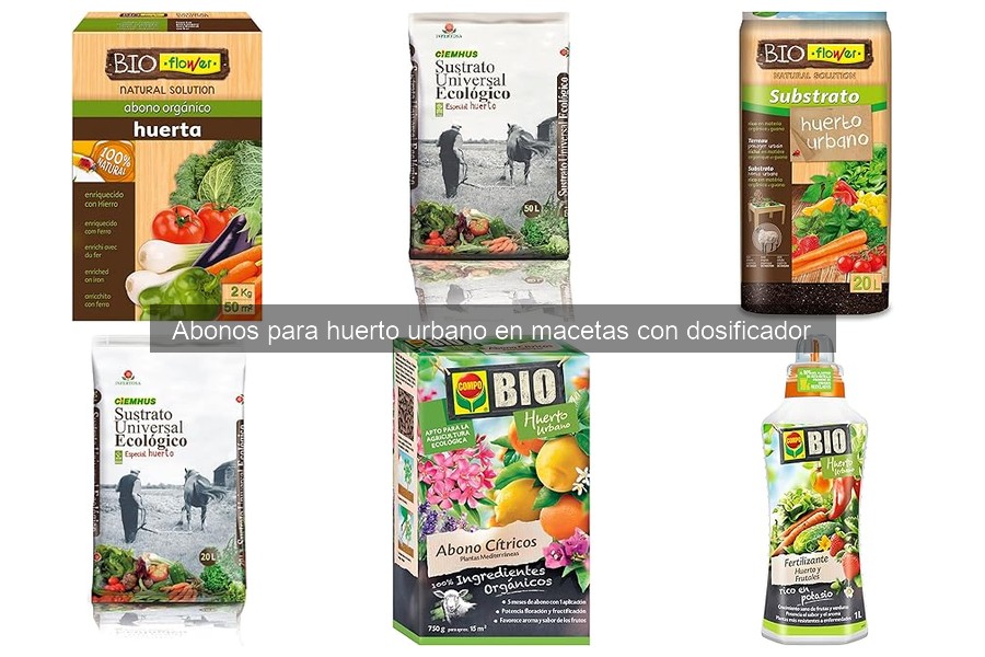 Mejores abonos con dosificador para huertos urbanos en 2026
