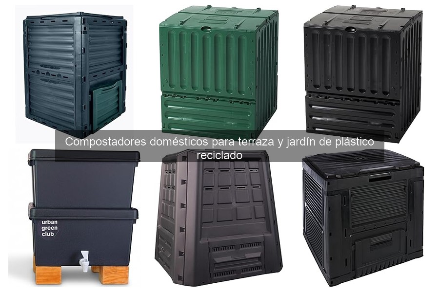 Mejores compostadores de plástico reciclado para terraza y jardín