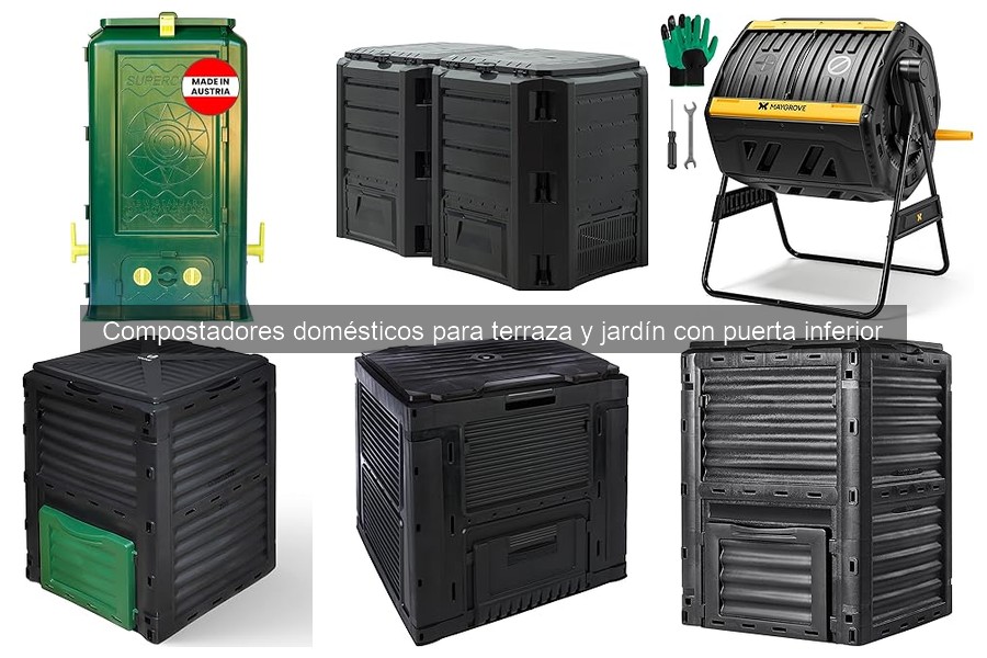 Mejores compostadores para terrazas y jardines con puerta inferior