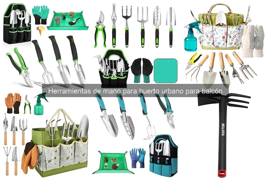 Mejores herramientas de mano para huerto urbano en balcón