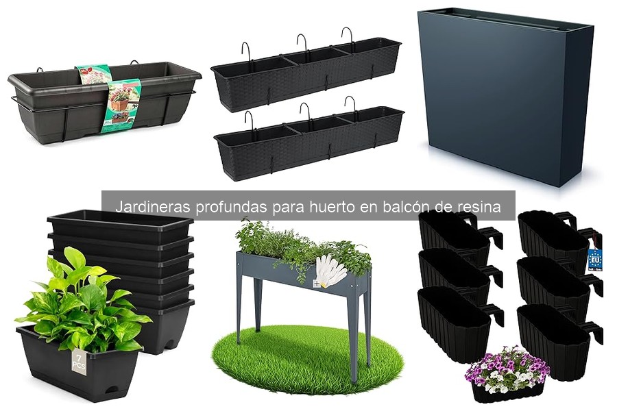 Mejores jardineras profundas de resina para tu balcón