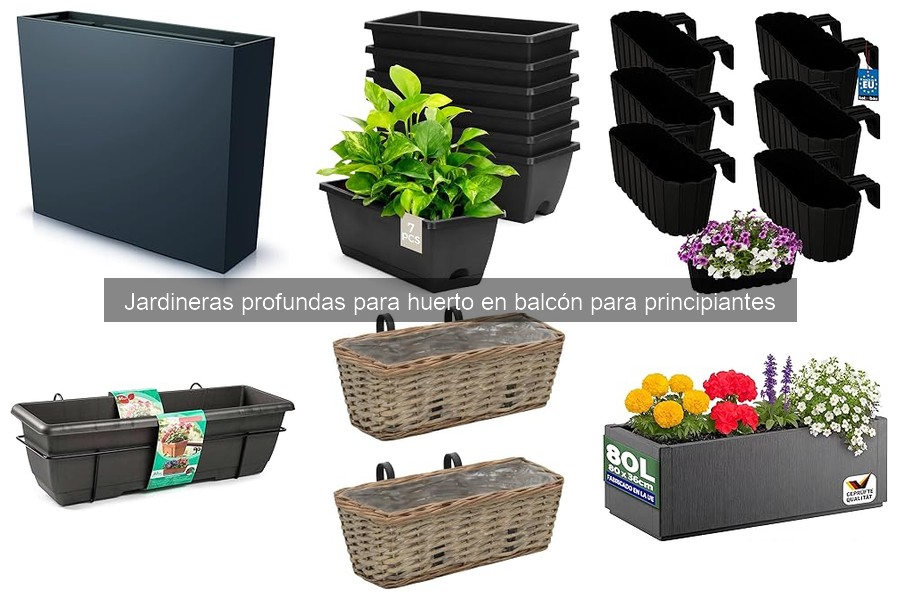 Mejores jardineras profundas para cultivar en balcones
