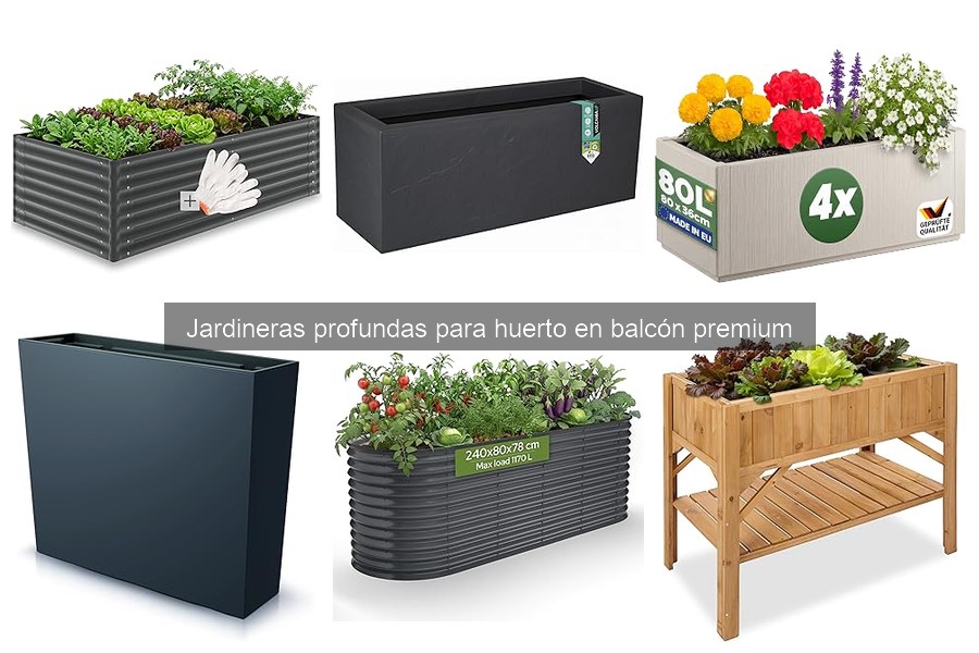 Mejores jardineras profundas para huerto en balcón 2026