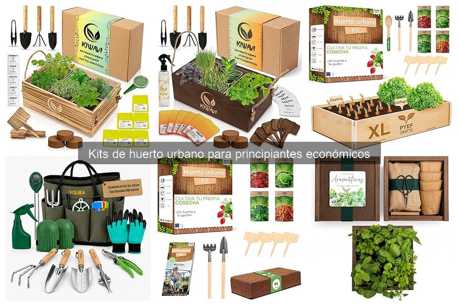 Mejores kits de huerto urbano económicos para principiantes