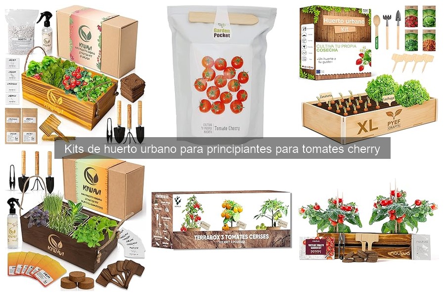 Mejores kits de huerto urbano para cultivar tomates cherry