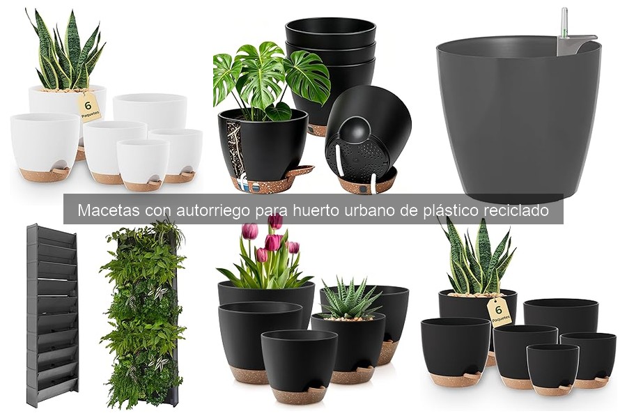 Mejores macetas con autorriego de plástico reciclado 2026