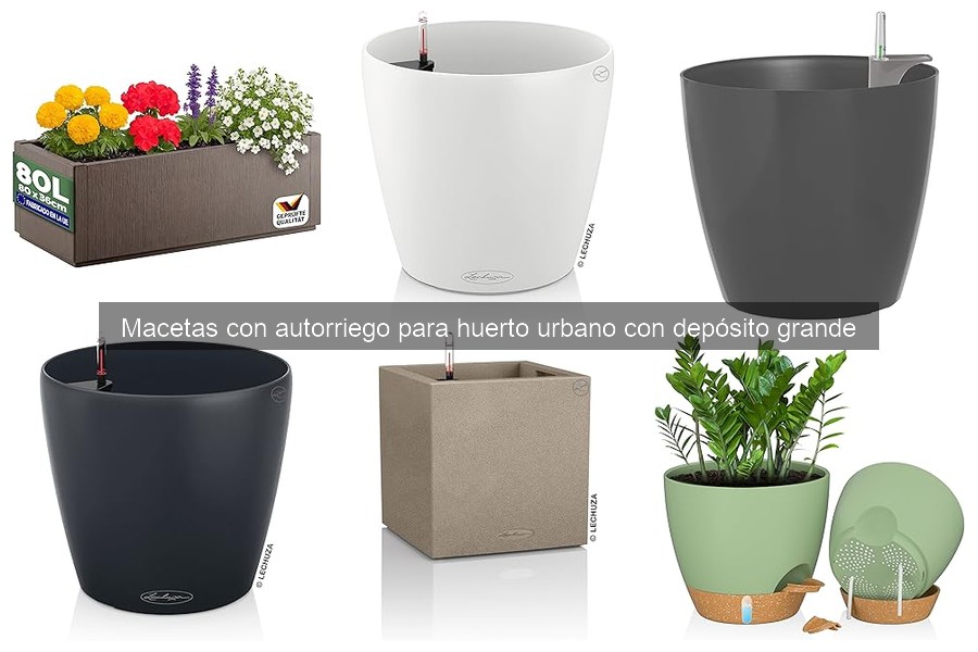 Mejores macetas con autorriego para huertos urbanos 2026