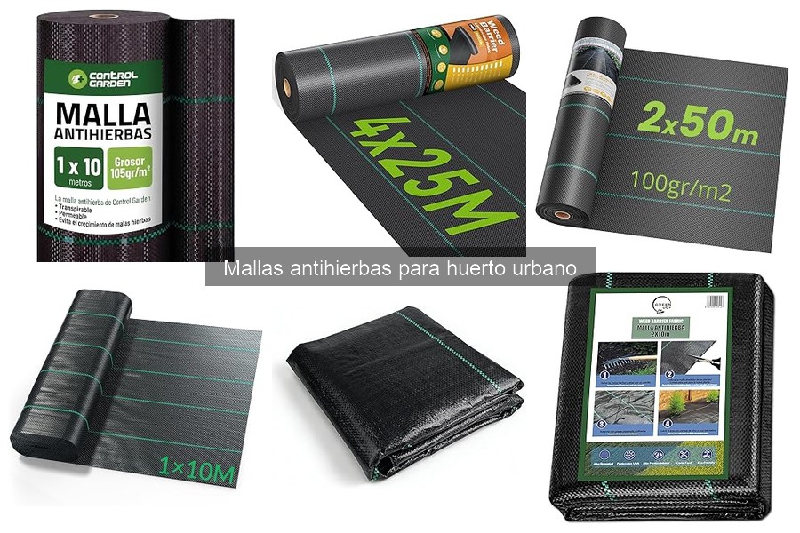 Mejores mallas antihierbas para huertos urbanos en balcón