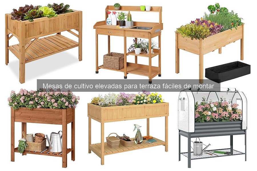 Mejores mesas de cultivo elevadas fáciles de montar para principiantes