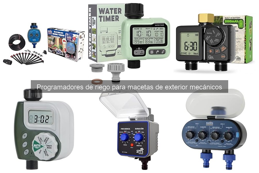 Mejores programadores de riego mecánicos para balcón en 2026