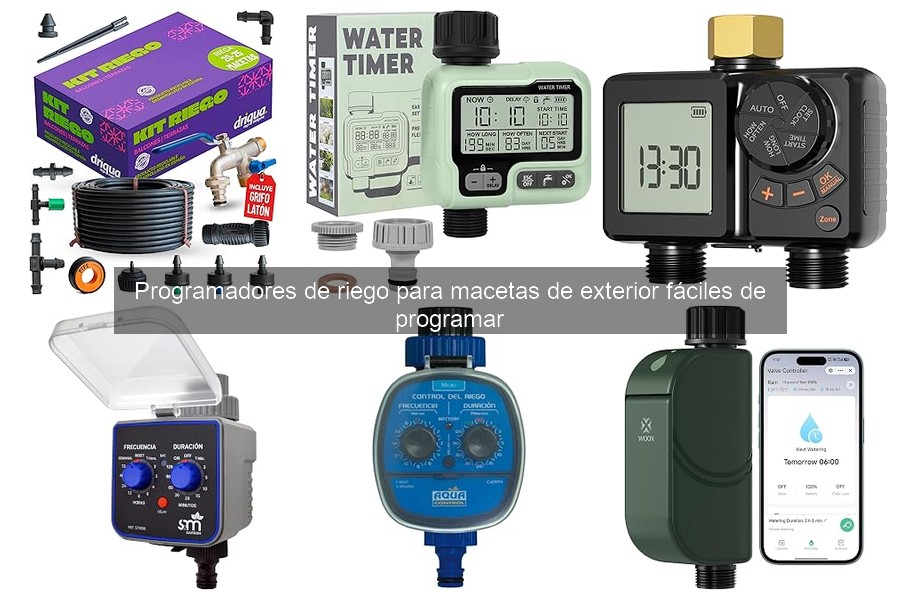 Mejores programadores de riego para balcones y macetas en 2026