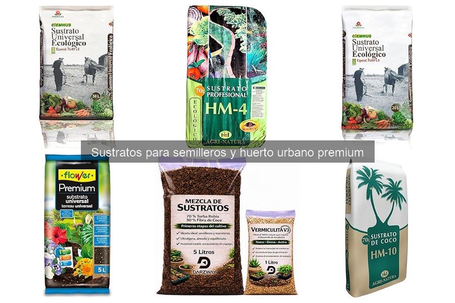 Mejores sustratos para semilleros en huertos urbanos