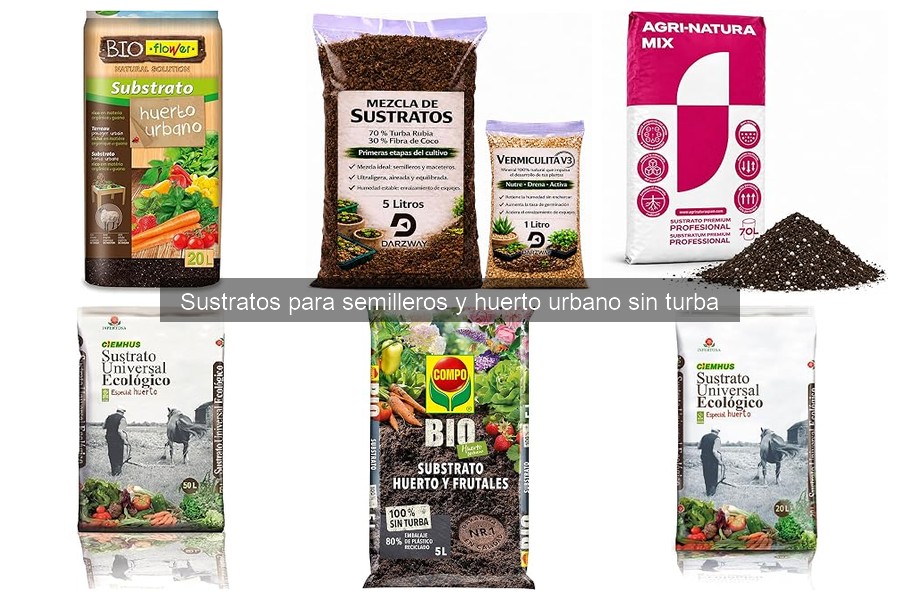 Mejores sustratos sin turba para el cultivo en balcón