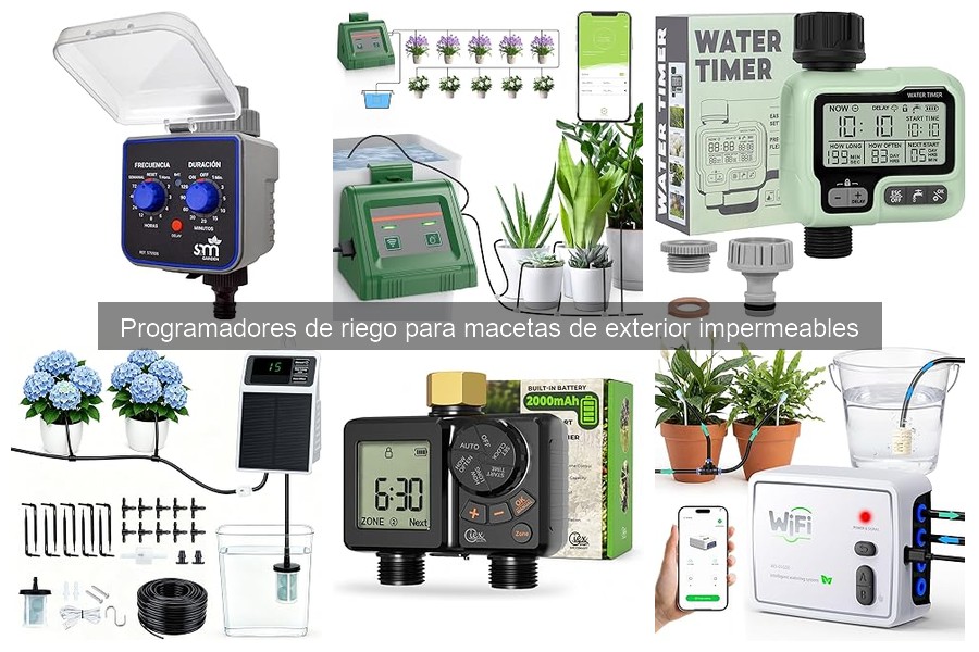 Programadores de riego impermeables para macetas: ¿qué son?