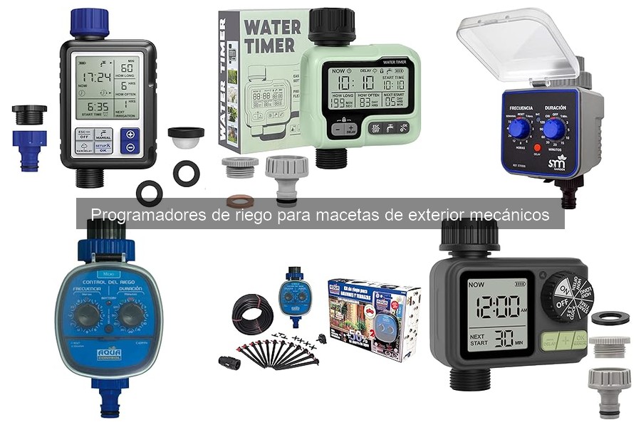 ¿Qué es un programador de riego mecánico para macetas?