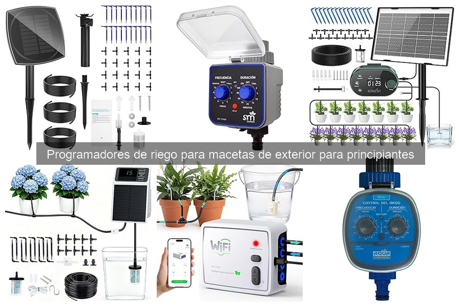 ¿Qué es un programador de riego para macetas de exterior?