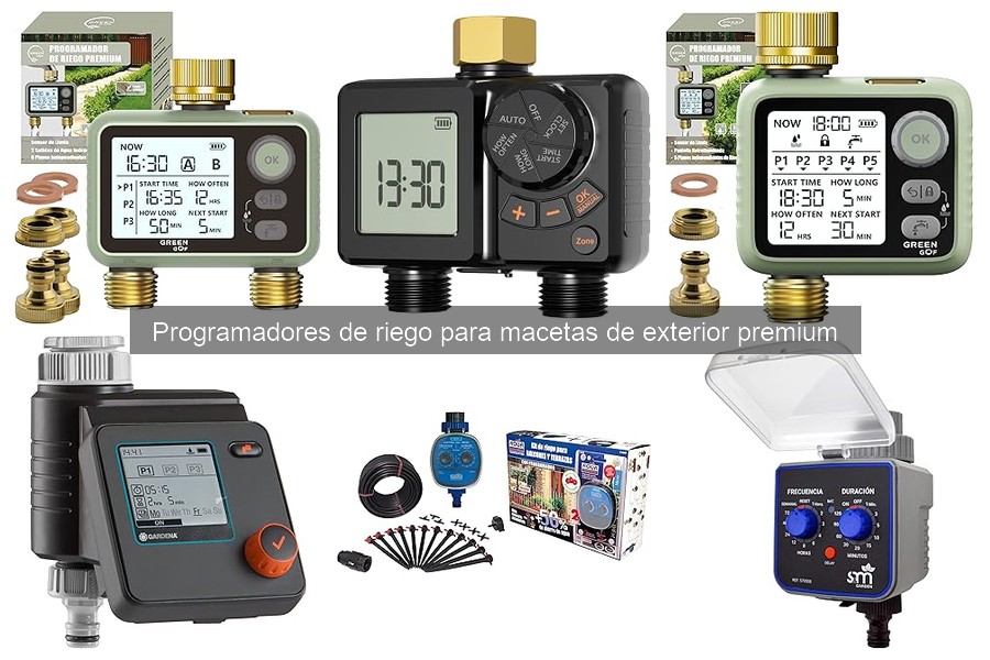 ¿Qué es un programador de riego para macetas premium?