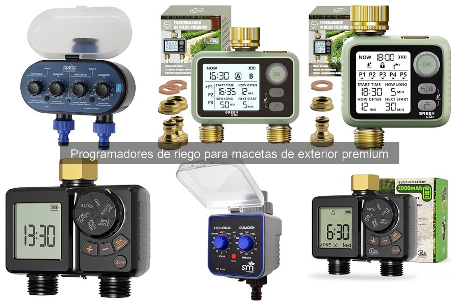 Soluciona problemas comunes en programadores de riego premium