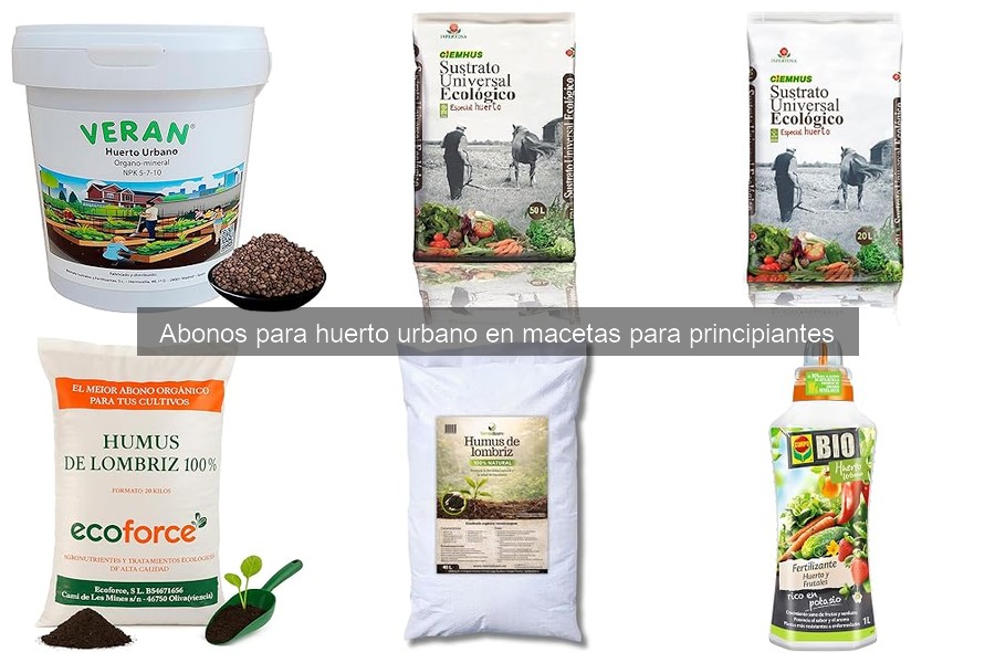 Tipos de abonos orgánicos para huerto urbano en macetas